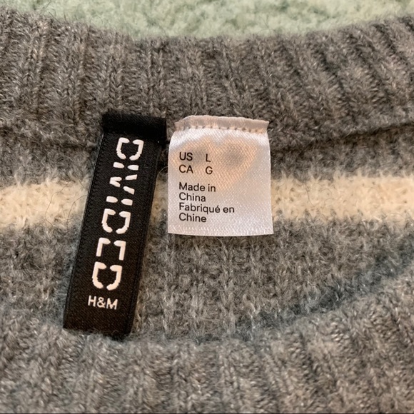 H&M Divided Stripped Crop Sweater - Picture 7 of 7